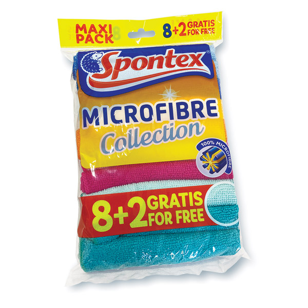 Microfibre Cloth 8 + 2 Pack